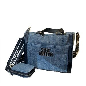 STEVE MADDEN denim bwebber tote
crossbody bag